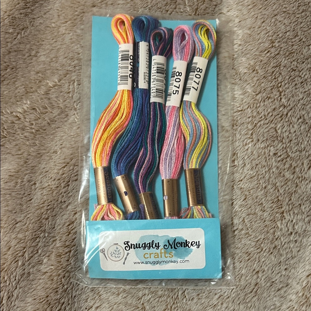 Snuggly Monkey Embroidery Floss Set